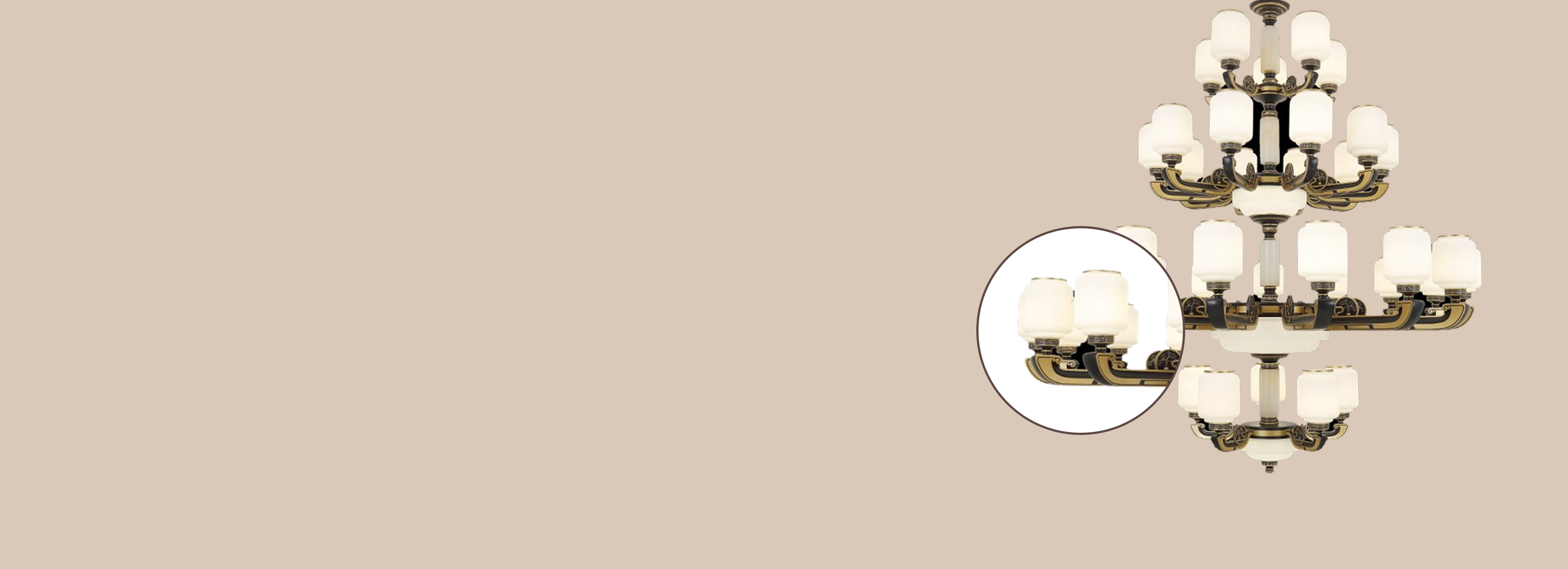 牢固的鋅合金燈臂
 旋壓中柱搭配鋅合金燈...