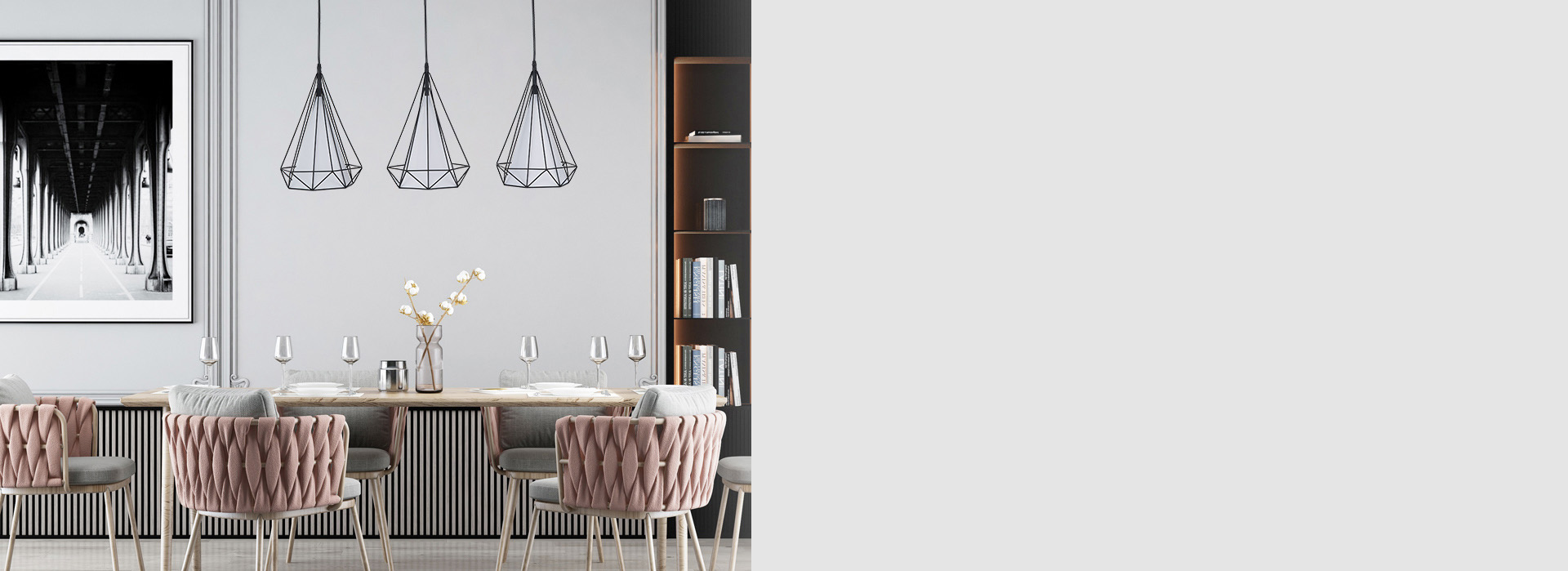 溫馨的光線，為家增添了暖意。
 食物的鮮...