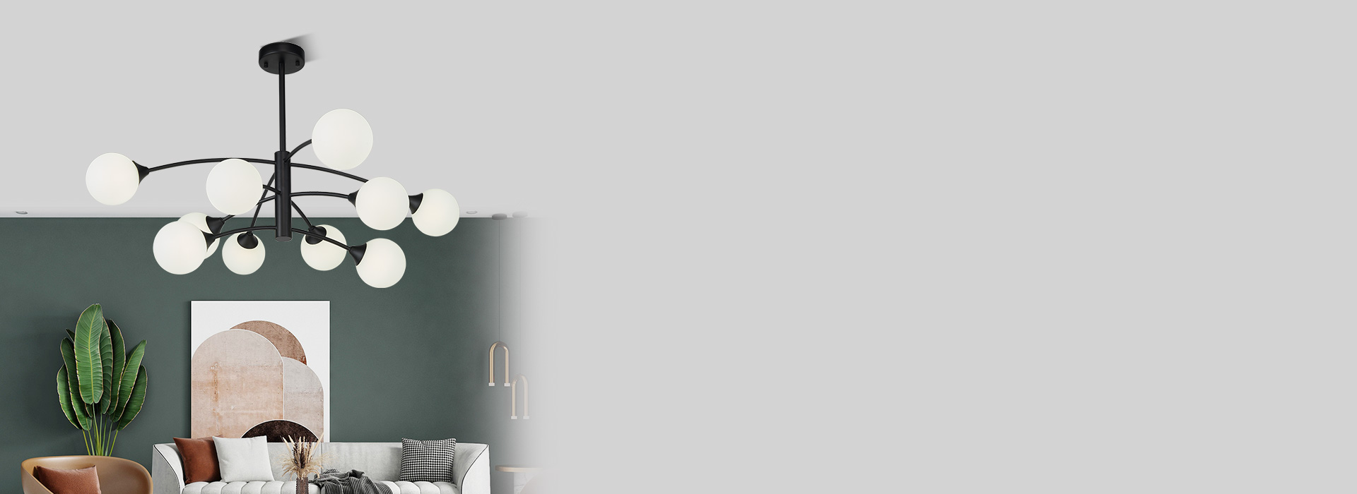 如星閃耀，令人神往遐思
 一顆顆球形燈罩...