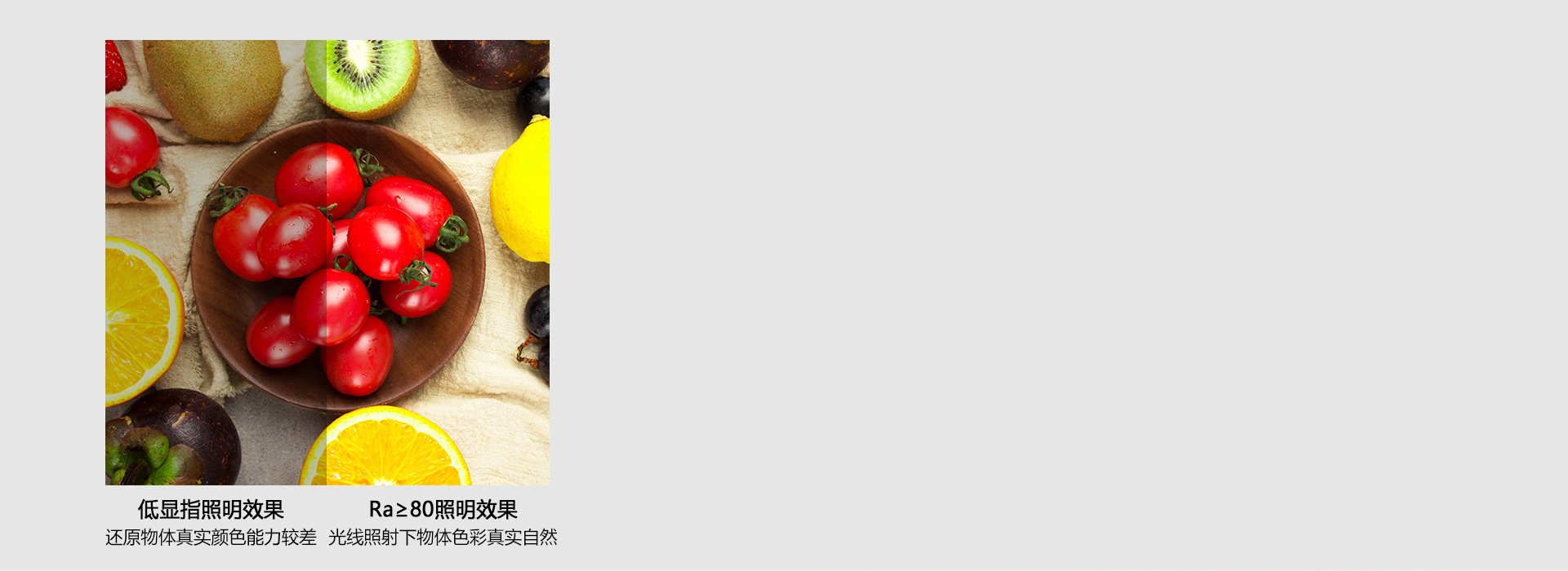 真實(shí)的顯色，唯美的視界
 顯色指數(shù)Ra≥...