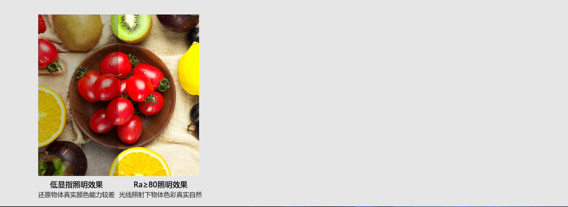 真實(shí)的顯色，唯美的視界
 顯色指數(shù)Ra≥...