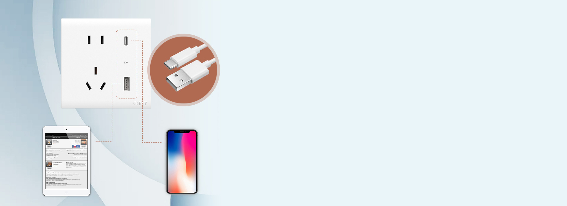 廣泛兼容，蘋果、安卓都能充
 正泰NEW...