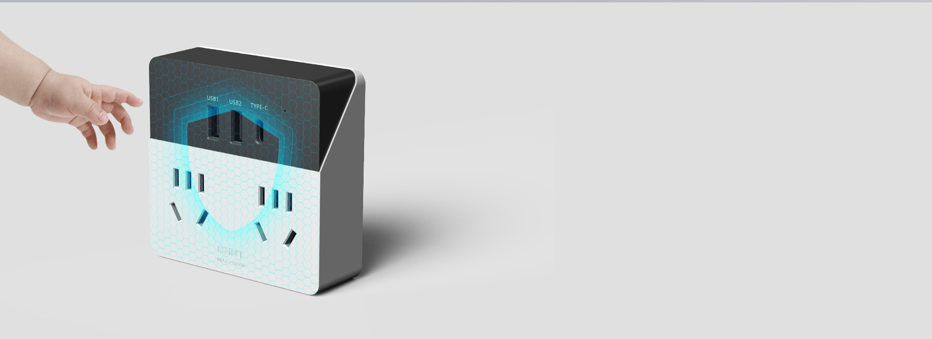 安全保護門，防塵防觸電
 自帶安全保護門...