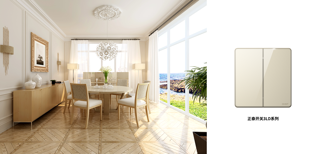 正泰NEW3LD開關(guān)，不愧是開關(guān)界的美人