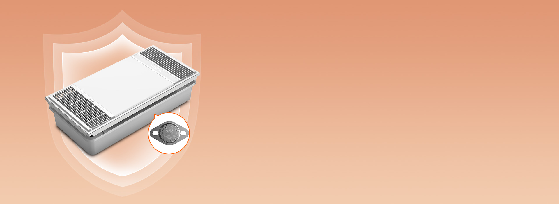 過熱保護，為安全加一道屏障
 內置105...