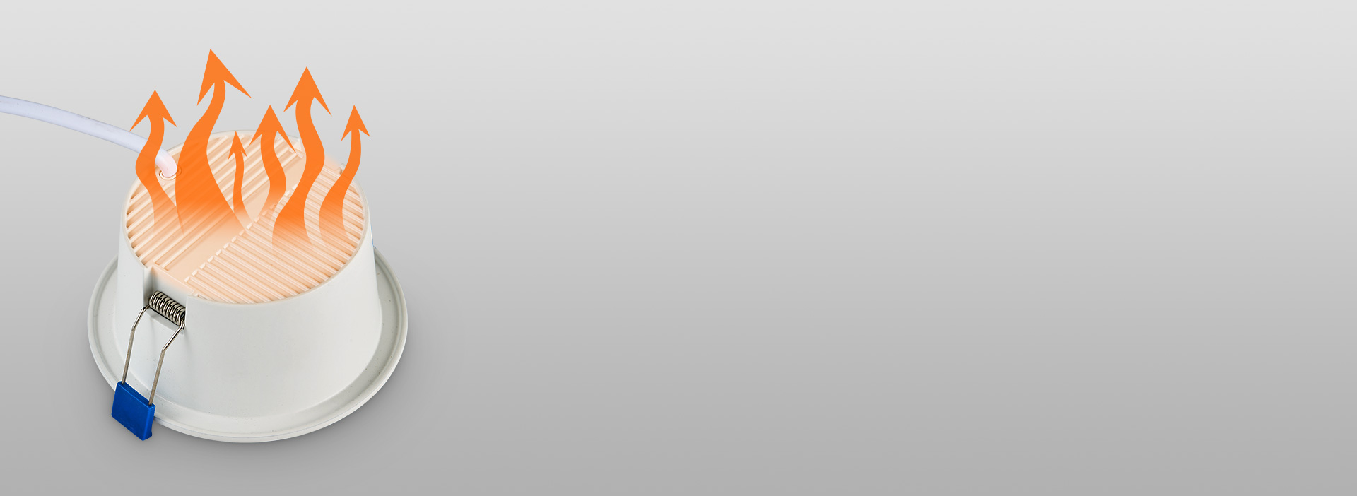 全鋁壓鑄一體成型
 燈體一體成型，表面精...