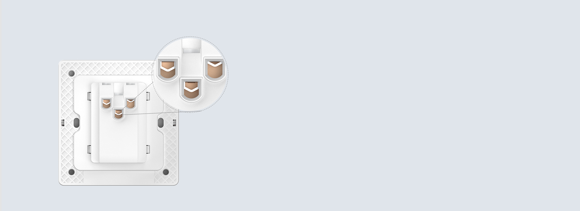 接線省時省力
 鞍型拉扣式端子，接線方便...