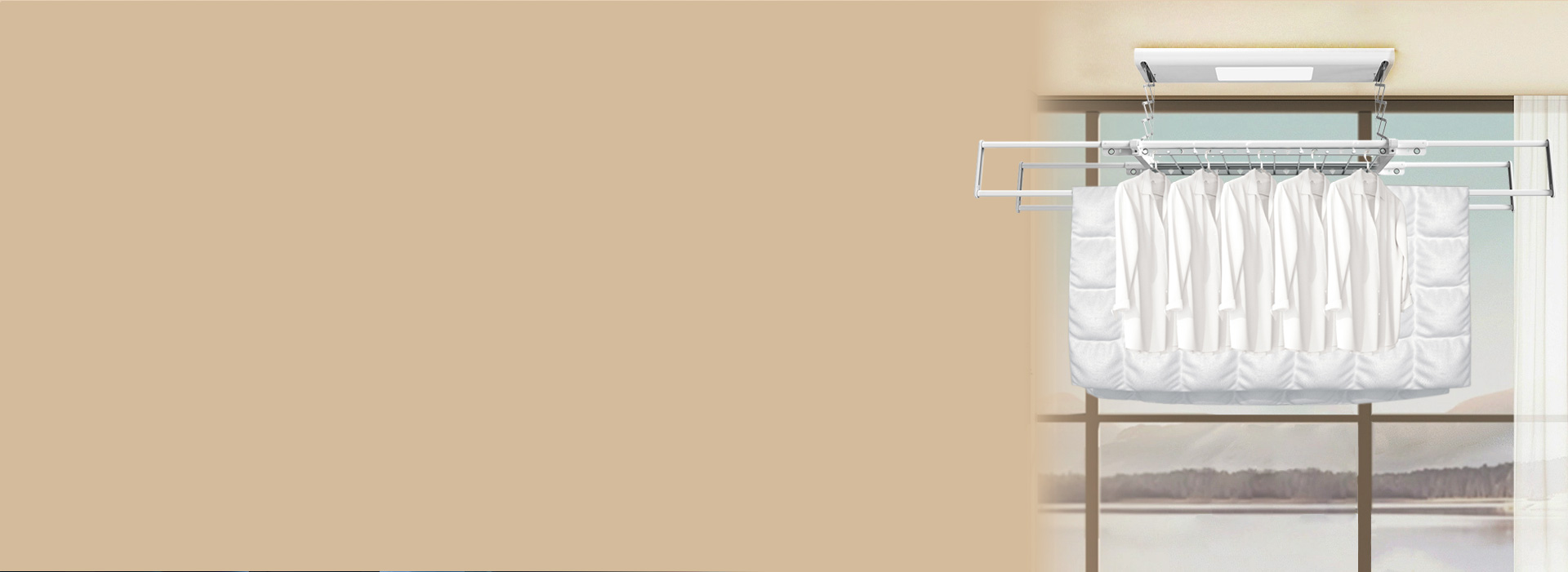 多功能伸縮四桿，衣被可同曬
 正泰NEJ...