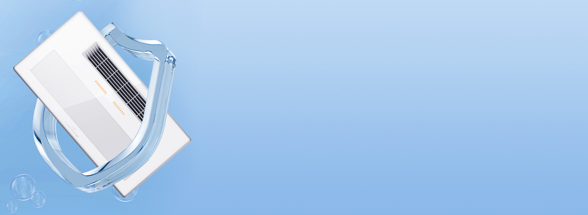 嚴(yán)密防水，安心沐浴
 取暖換氣采用雙核塑...