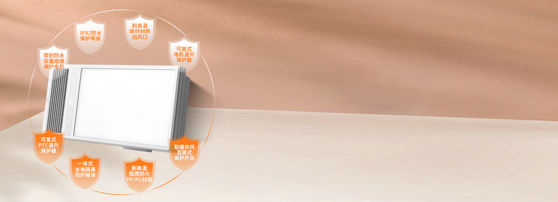 8大安全防護設(shè)計
 浴室用電更要當(dāng)心！
...